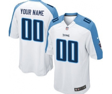 Kids' Nike Tennessee Titans Customized White Limited Jersey