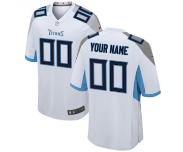 Men's Tennessee Titans Nike White 2018 Custom Game Jersey