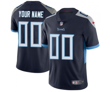 Men's Womens Youth Kids Tennessee Titans Custom Nike Navy Blue Hom Customized Vapor Untouchable Limited NFL Jersey