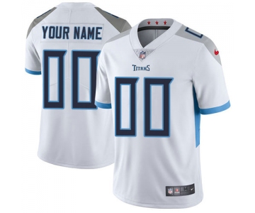 Men's Womens Youth Kids Tennessee Titans Custom Nike White Road Customized Vapor Untouchable Limited NFL Jersey