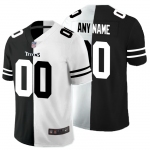 Nike Tennessee Titans Customized Black And White Split Vapor Untouchable Limited Jersey