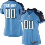 Women's Nike Tennessee Titans Customized Light Blue Game Jersey