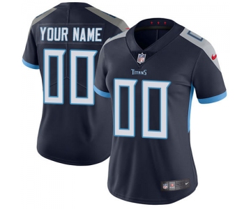 Women's Nike Tennessee Titans Navy Blue Hom Customized Vapor Untouchable Limited NFL Jersey