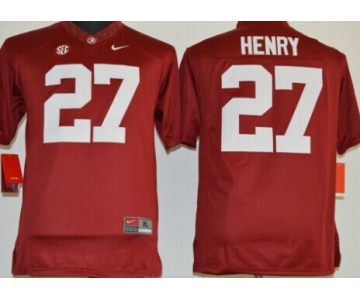 Alabama Crimson Tide #27 Derrick Henry 2014 Red Limited Kids Jersey