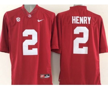 Men's Alabama Crimson Tide #2 Derrick Henry Red 2015 NCAA Football Nike Limited Jersey