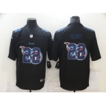 Men's Tennessee Titans #22 Derrick Henry Black 2020 Shadow Logo Vapor Untouchable Stitched NFL Nike Limited Jersey