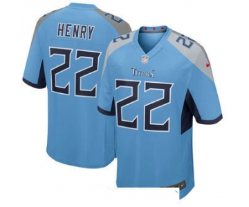 Men's Tennessee Titans #22 Derrick Henry Nike Light Blue New 2018 Game Jersey