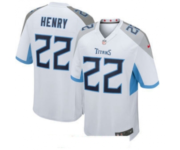 Men's Tennessee Titans #22 Derrick Henry Nike White New 2018 Game Jersey