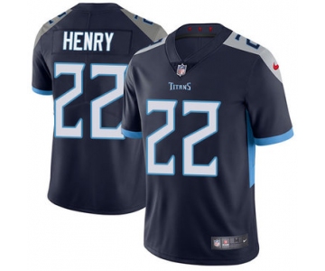 Nike Tennessee Titans #22 Derrick Henry Navy Blue Alternate Men's Stitched NFL Vapor Untouchable Limited Jersey