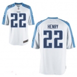 Youth Tennessee Titans #22 Derrick Henry White Road Stitched NFL Nike Game Jersey