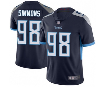 Men's Womens Youth Kids Tennessee Titans #98 Jeffery Simmons Nike Navy Blue Alternate Stitched NFL Vapor Untouchable Limited Jersey