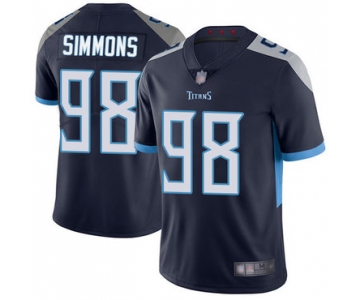 Titans #98 Jeffery Simmons Navy Blue Team Color Men's Stitched Football Vapor Untouchable Limited Jersey