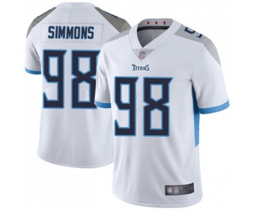 Titans #98 Jeffery Simmons White Youth Stitched Football Vapor Untouchable Limited Jersey