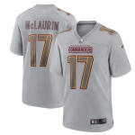Men's Womens Youth Kids Washington Commanders #17 Terry McLaurin Gray Atmosphere Fashion Stitched Game Jersey