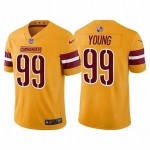Men's Womens Youth Kids Washington Commanders #99 Chase Young Gold Vapor Untouchable Stitched Football Jersey