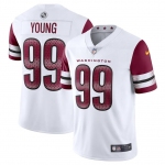 Men's Womens Youth Kids Washington Commanders #99 Chase Young Nike White Vapor Limited Jersey