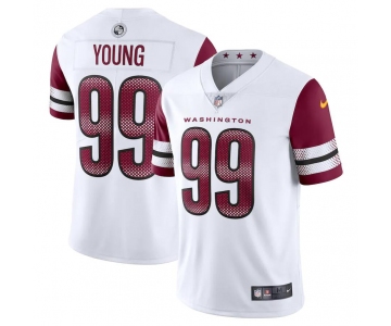 Men's Womens Youth Kids Washington Commanders #99 Chase Young Nike White Vapor Limited Jersey