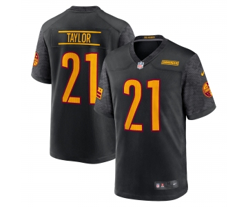 Men's Womens Youth Kids Washington Commanders #21 Sean Taylor Nike Black Vapor Limited Jersey