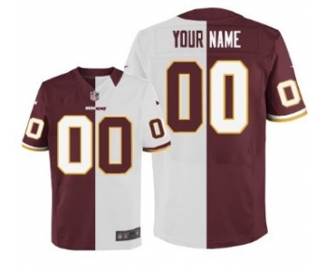 Men's Nike Washington Redskins Customized Red/White Two Tone Elite Jersey