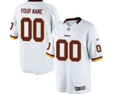 Men's Nike Washington Redskins Customized White Limited Jersey