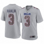 Men's Womens Youth Kids Buffalo Bills #3 Damar Hamlin Gray Atmosphere Nike Jersey