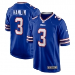 Men's Womens Youth Kids Buffalo Bills #3 Damar Hamlin Nike Royal Home Game Player Jersey