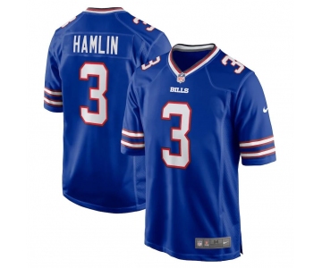 Men's Womens Youth Kids Buffalo Bills #3 Damar Hamlin Nike Royal Home Game Player Jersey