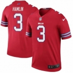 Men's Womens Youth Kids Buffalo Bills #3 Damar Hamlin Red Stitched NFL Limited Rush Jersey