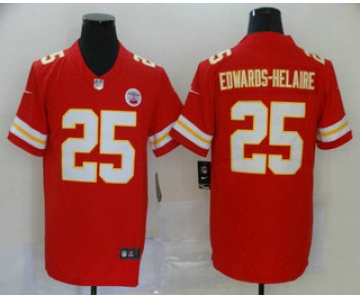 Men's Kansas City Chiefs #25 Clyde Edwards-Helaire Red 2020 Vapor Untouchable Stitched NFL Nike Limited Jersey