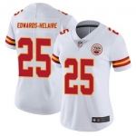 Women's Nike Kansas City Chiefs #25 Clyde Edwards-Helaire Limited White Vapor Untouchable Jersey