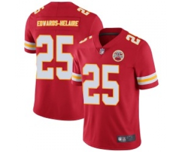 Youth Nike Kansas City Chiefs #25 Clyde Edwards-Helaire Limited Red Team Color Vapor Untouchable Jersey