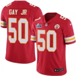 Mens Womens Youth Kids Kansas City Chiefs #50 Willie Gay Jr. Red Team Color Super Bowl LVII Patch Vapor Untouchable Limited Jersey