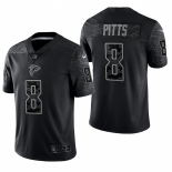 Mens Womens Youth Kids Atlanta Falcons #8 Kyle Pitts Black RFLCTV Limited Nike Jersey