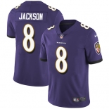 Mens Womens Youth Kids Baltimore Ravens #8 Lamar Jackson Purple Team Color Stitched NFL Vapor Untouchable Limited Jersey