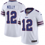Mens Womens Youth Kids Buffalo Bills #12 Jim Kelly White Stitched NFL Vapor Untouchable Limited Jersey