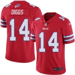 Mens Womens Youth Kids Buffalo Bills #14 Stefon Diggs Red Stitched NFL Limited Rush Jersey