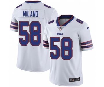 Mens Womens Youth Kids Buffalo Bills #58 Matt Milano White Stitched NFL Vapor Untouchable Limited Jersey