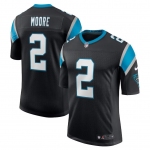 Mens Womens Youth Kids Carolina Panthers #2 D.J. Moore Nike Black Vapor Limited Jersey