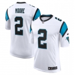 Mens Womens Youth Kids Carolina Panthers #2 D.J. Moore Nike White Vapor Limited Jersey