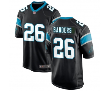 Mens Womens Youth Kids Carolina Panthers #26 Miles Sanders Black Stitched Game Jersey