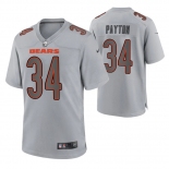 Mens Womens Youth Kids Chicago Bears #34 Walter Payton Game Gray Atmosphere Jersey