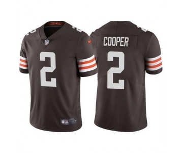 Mens Womens Youth Kids Cleveland Browns #2 Amari Cooper Brown Vapor Untouchable Limited Stitched Jersey