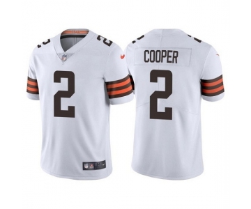 Mens Womens Youth Kids Cleveland Browns #2 Amari Cooper White Vapor Untouchable Limited Stitched Jersey