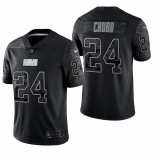 Mens Womens Youth Kids Cleveland Browns #24 Nick Chubb Black RFLCTV Limited Nike Jersey