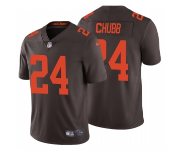 Mens Womens Youth Kids Cleveland Browns #24 Nick Chubb Brown Color Rush Vapor Untouchable Limited Stitched jersey