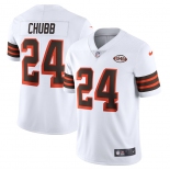 Mens Womens Youth Kids Cleveland Browns #24 Nick Chubb White 1946 Collection Vapor Untouchable Limited Stitched Jersey