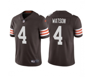 Mens Womens Youth Kids Cleveland Browns #4 Deshaun Watson Brown Vapor Untouchable Limited Stitched Jersey