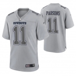 Mens Womens Youth Kids Dallas Cowboys #11 Micah Parsons Game Gray Atmosphere Jersey