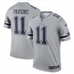 Mens Womens Youth Kids Dallas Cowboys #11 Micah Parsons Gray Stitched NFL Limited Inverted Legend Jersey