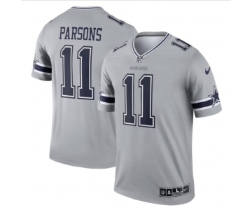 Mens Womens Youth Kids Dallas Cowboys #11 Micah Parsons Gray Stitched NFL Limited Inverted Legend Jersey